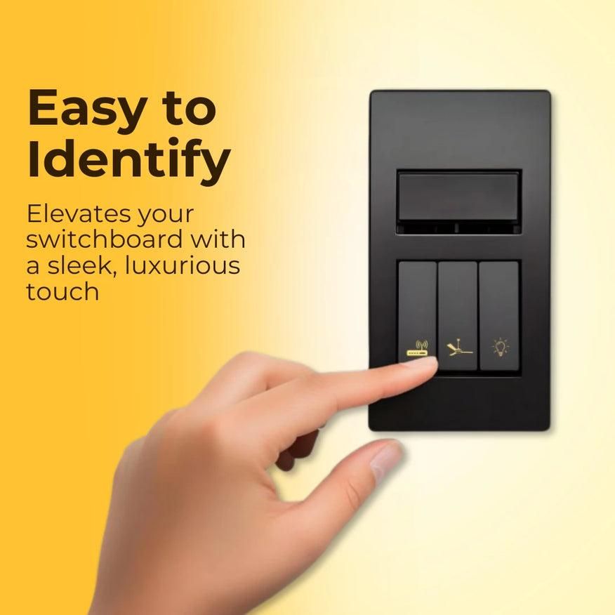 Gold Switch Board Stickers – Label Every Switch Fast