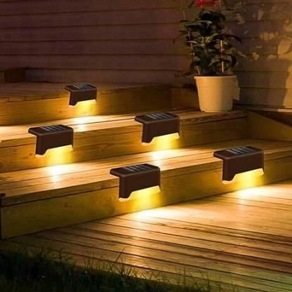 Solar Deck & Step Lights (4-Pack) – No Wiring, Weather-Resistant