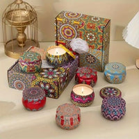 Scented Tin Candle (Pack of 1) (Multicolor)