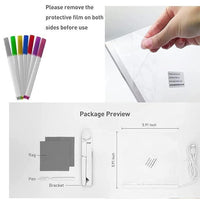 3D LED Light Glass Acrylic Writing pad