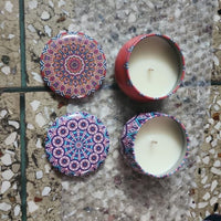 Scented Tin Candle (Pack of 1) (Multicolor)