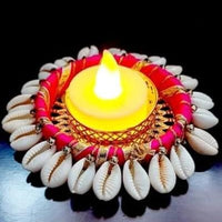 Cowrie Shell Design Tealight Holder Pack of 2