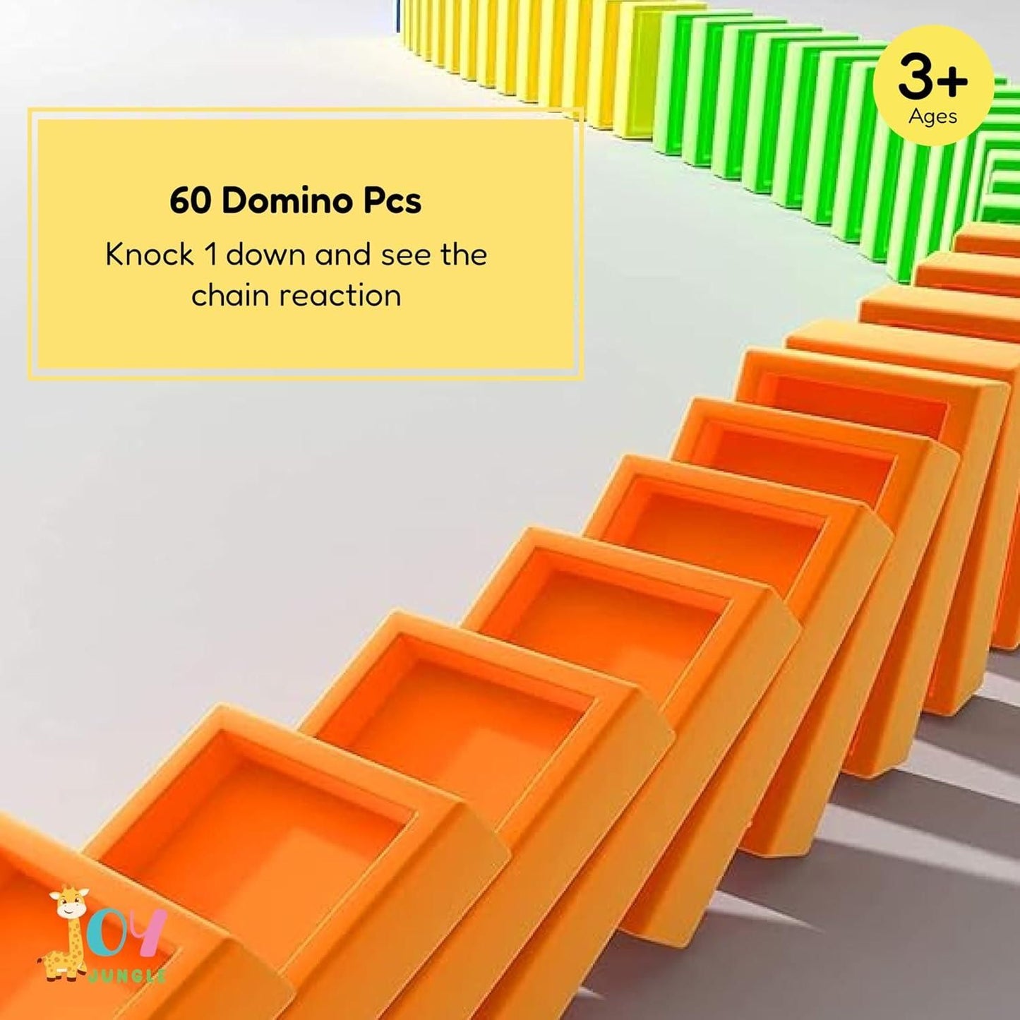 Domino Train Toy – Auto Domino Laying with Lights & Sound