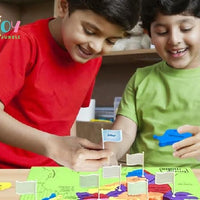 Jigsaw Puzzle Indian Map with State Capitals and Flag Educational Learning  for Kids