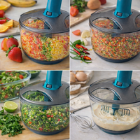 DuraPro 2-in-1 (Fine Chopping & Whisking) Kitchen Hand Chopper Big (1600 ML) - Premium Quality