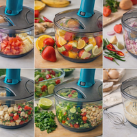 DuraPro 2-in-1 (Fine Chopping & Whisking) Kitchen Hand Chopper Big (1600 ML) - Premium Quality