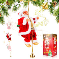 Climbing Santa Animated Christmas Ornament – Hanging Xmas Decoration