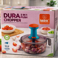 DuraPro 2-in-1 (Fine Chopping & Whisking) Kitchen Hand Chopper Big (1600 ML) - Premium Quality