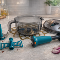 DuraPro 2-in-1 (Fine Chopping & Whisking) Kitchen Hand Chopper Big (1600 ML) - Premium Quality