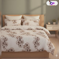 RheySaw Trends Cotton Floral Bedding Set, Super King Size with 2 Pillow Coverst, Luxury Bedroom Collection